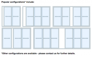 Sliding door configuration options