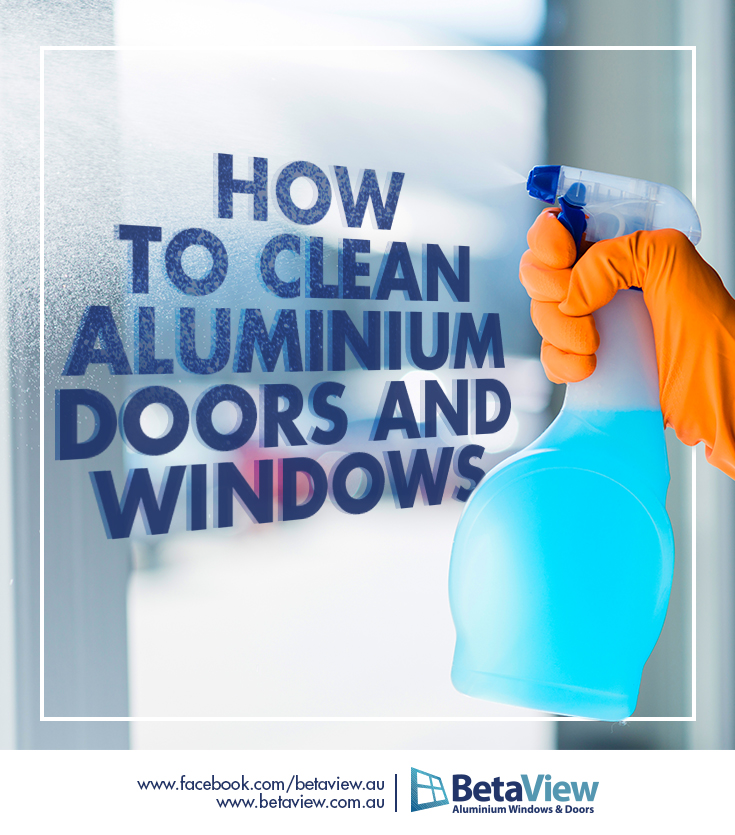 how do i clean aluminium window frames